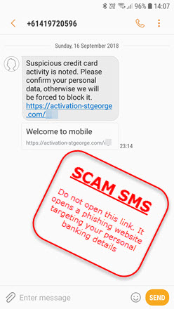 Fake Activity Statement malware scam example